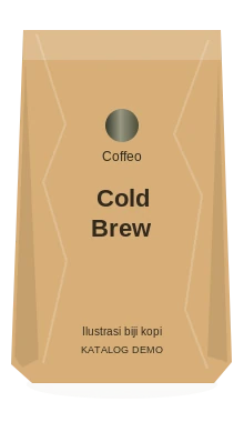 Ilustrasi kemasan Cold Brew Blend